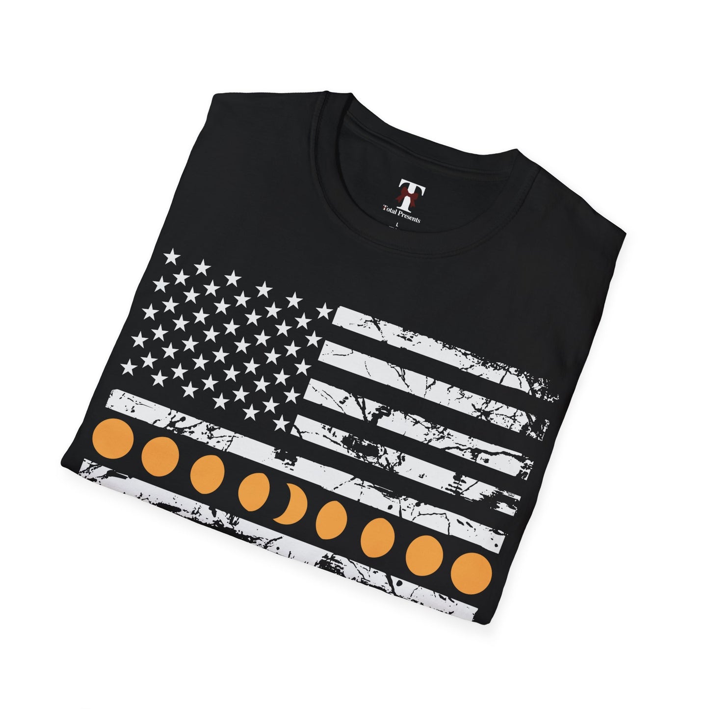 Totality Phases US American Flag T-Shirt