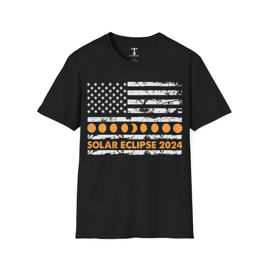 Totality Phases US American Flag T-Shirt