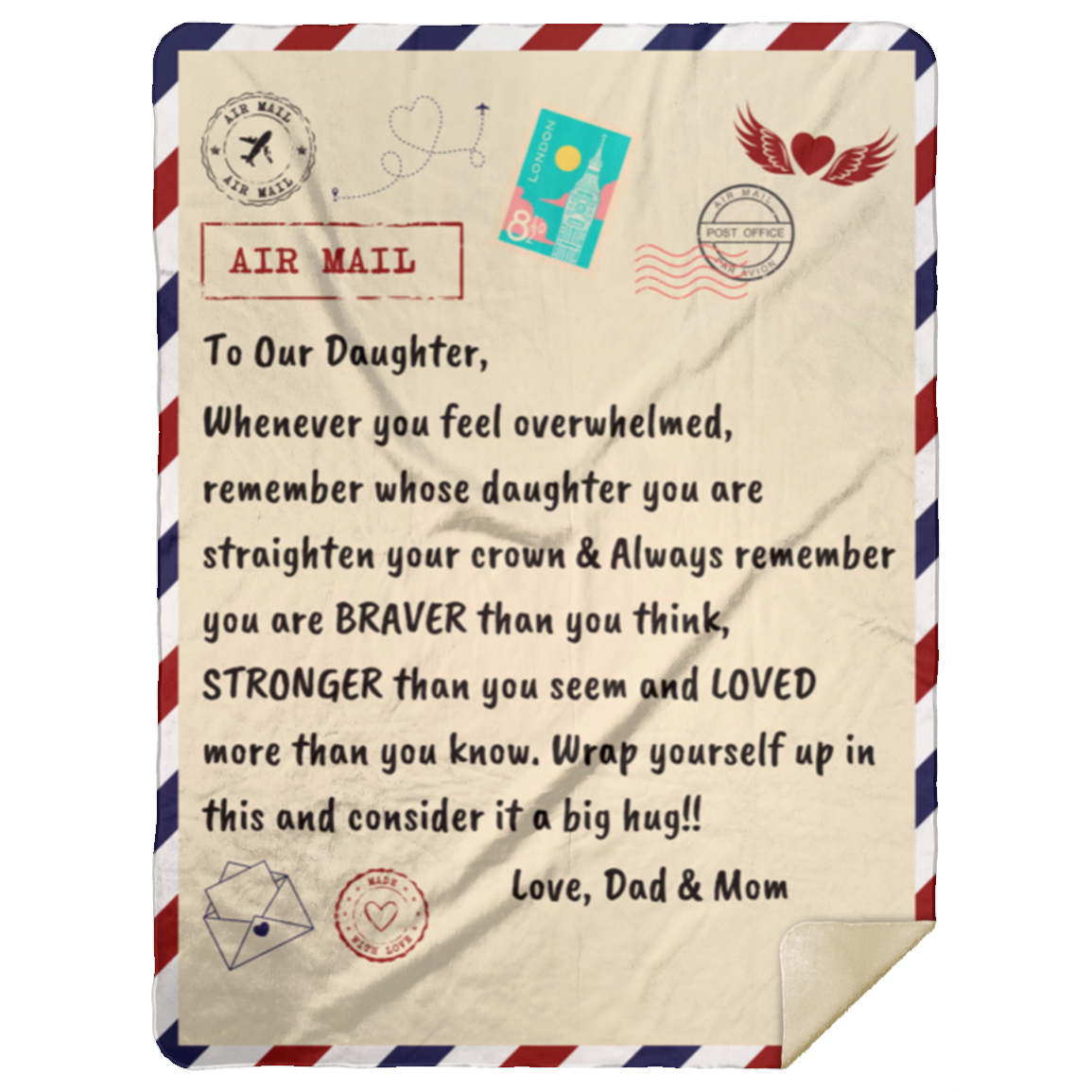 To My Daughter (From Mom & Dad Blanket)