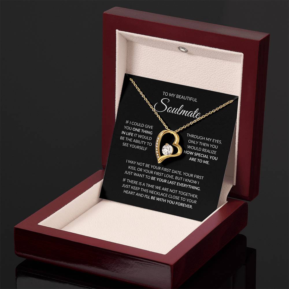 Beautiful Gift for Soulmate - "I'll be with you forever" Necklace