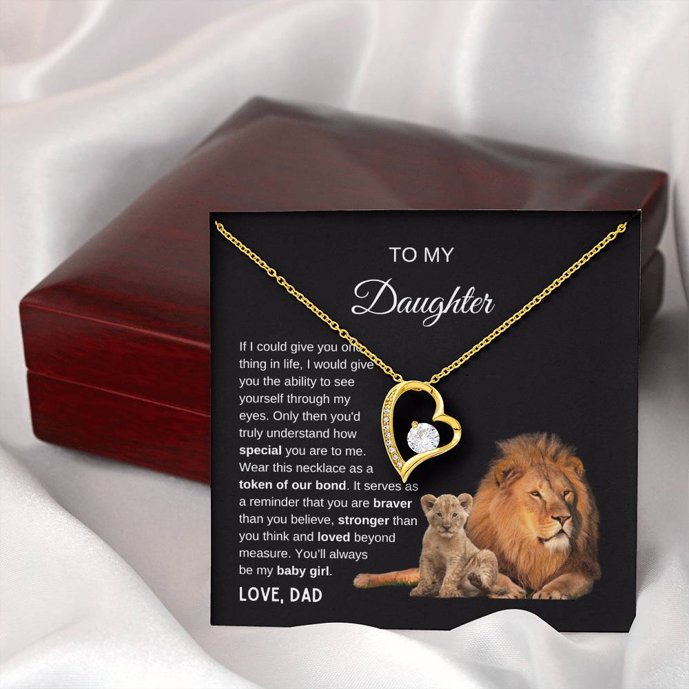 Beautiful Gift for Daughter "You'll always be my baby girl" Necklace