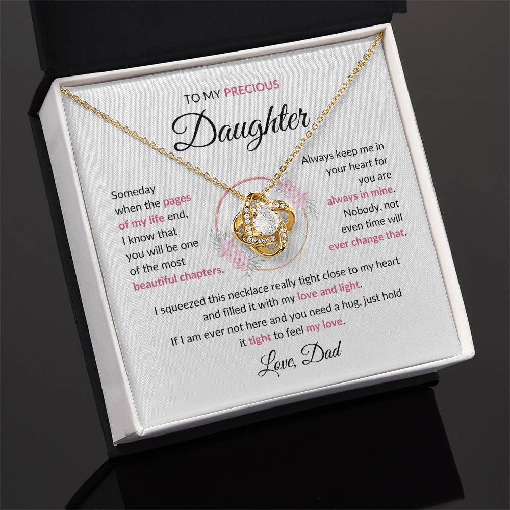 Beautiful Gift for Daughter - "Love, Dad" Necklace