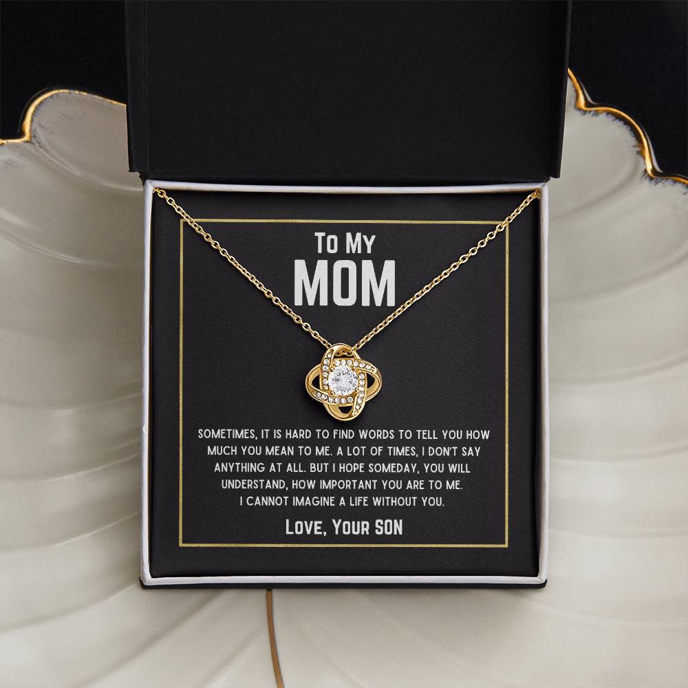 Beautiful Gift for Mom - "Love, Your Son" Necklace