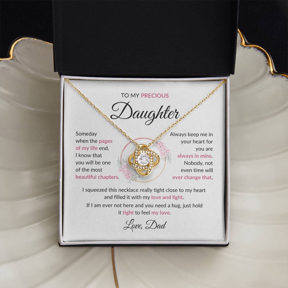 Beautiful Gift for Daughter - "Love, Dad" Necklace