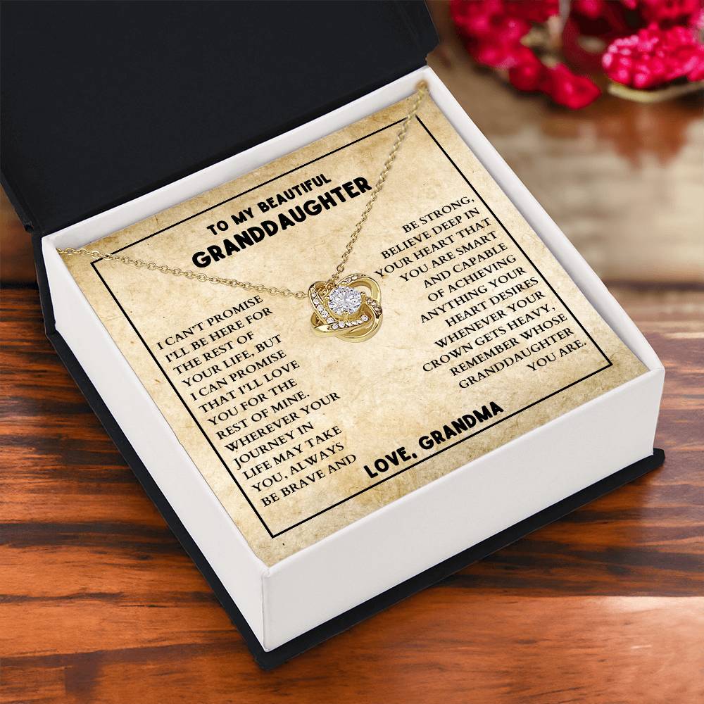 Beautiful Gift for Granddaughter - Love, Grandma Necklace