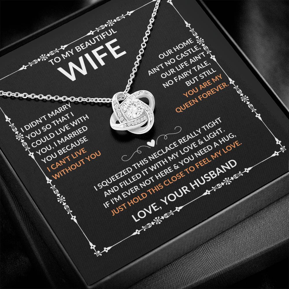 Beautiful Gift for Wife, "Love, Your Husband" Necklace