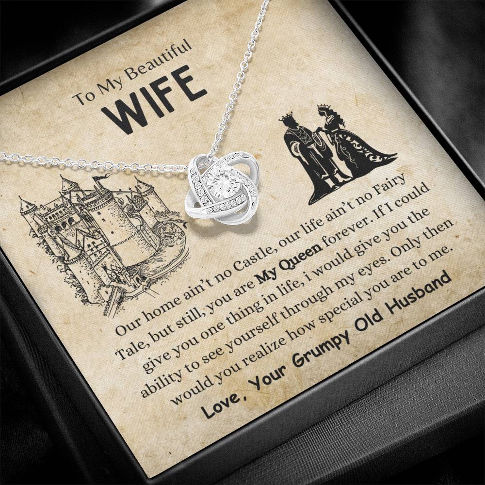 Beautiful Gift for Wife - "You are My Queen forever" Necklace