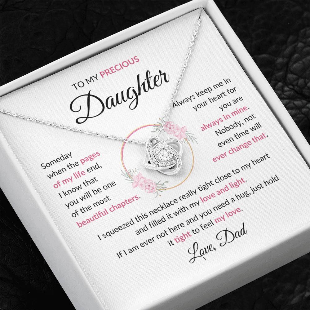 Beautiful Gift for Daughter - "Love, Dad" Necklace