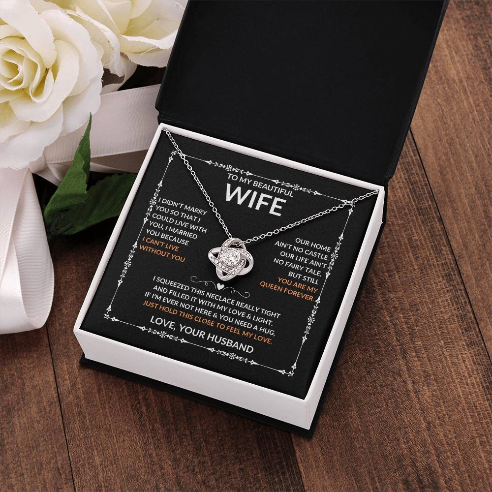 Beautiful Gift for Wife, "Love, Your Husband" Necklace