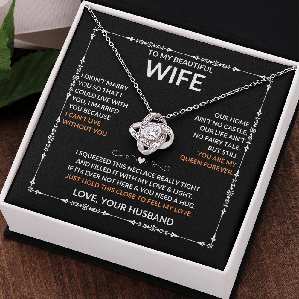 Beautiful Gift for Wife, "Love, Your Husband" Necklace