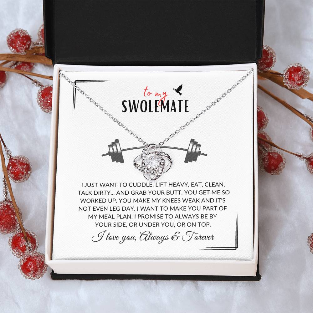 Gift "To my SWOLEMATE" - "Lift Heavy, Talk Dirty" Necklace