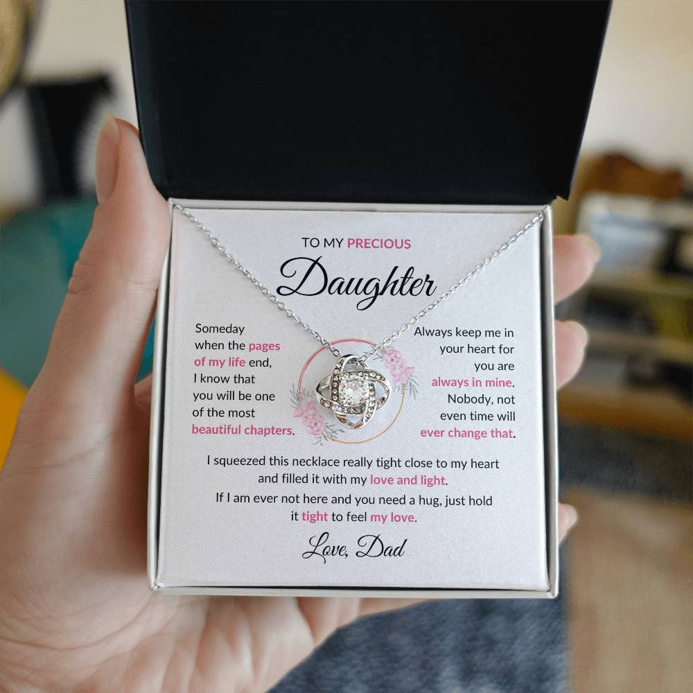 Beautiful Gift for Daughter - "Love, Dad" Necklace