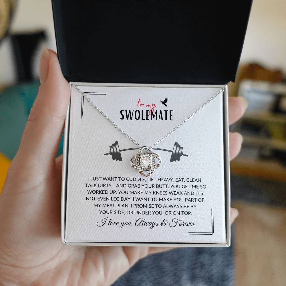 Gift "To my SWOLEMATE" - "Lift Heavy, Talk Dirty" Necklace