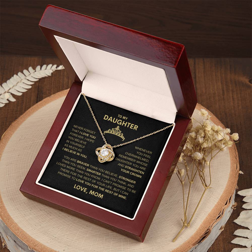 Beautiful Gift for Daughter From Mom " Never Forget That I Believe In You" Necklace