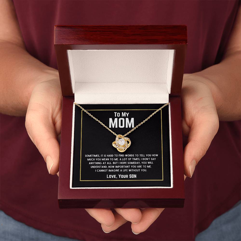 Beautiful Gift for Mom - "Love, Your Son" Necklace