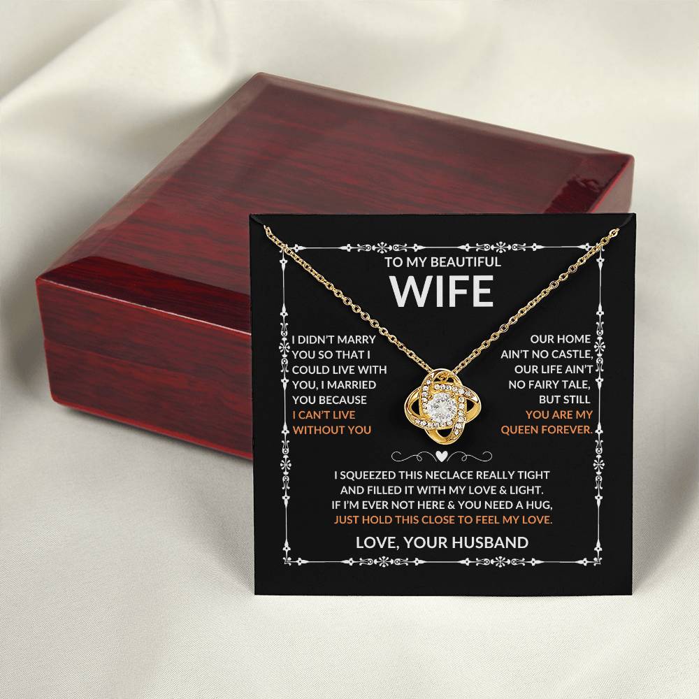 Beautiful Gift for Wife, "Love, Your Husband" Necklace