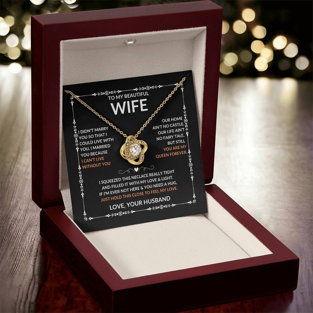 Beautiful Gift for Wife, "Love, Your Husband" Necklace