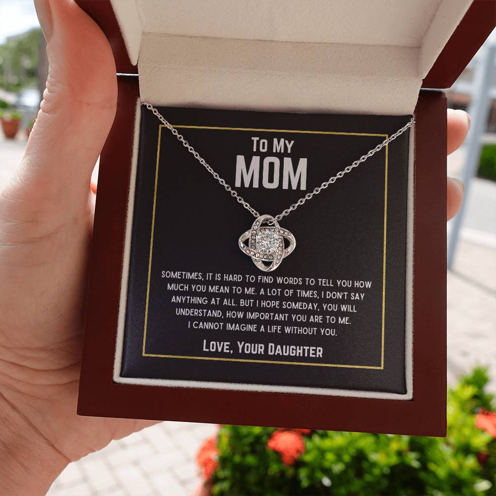 Beautiful Gift for Mom - "Love, Your Daughter" Necklace