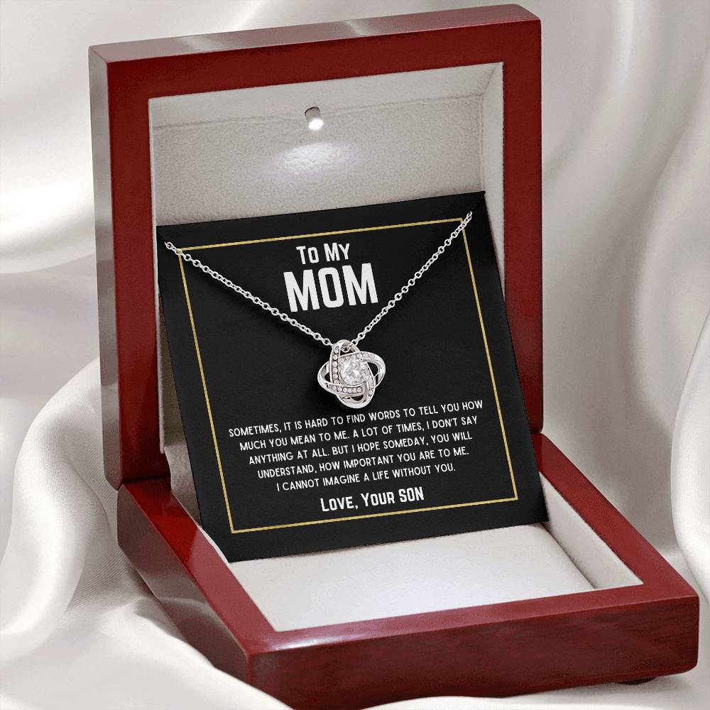 Beautiful Gift for Mom - "Love, Your Son" Necklace