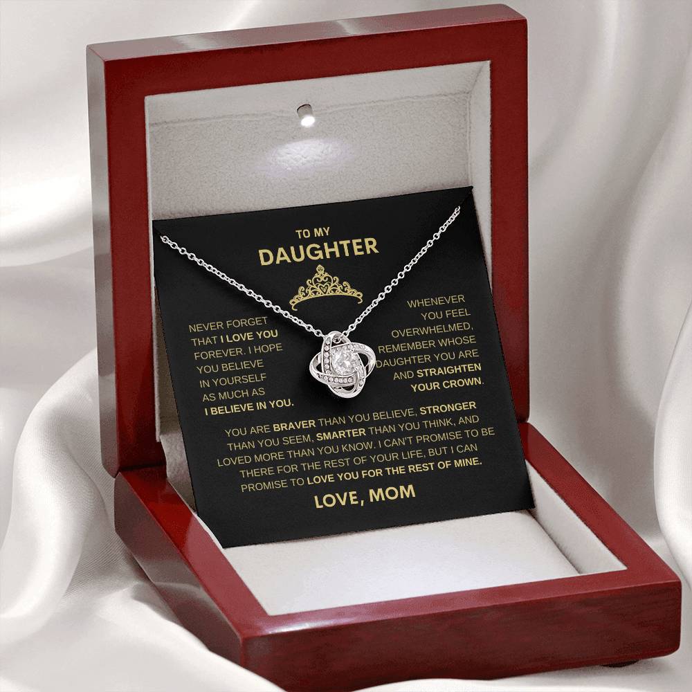 Beautiful Gift for Daughter From Mom " Never Forget That I Believe In You" Necklace