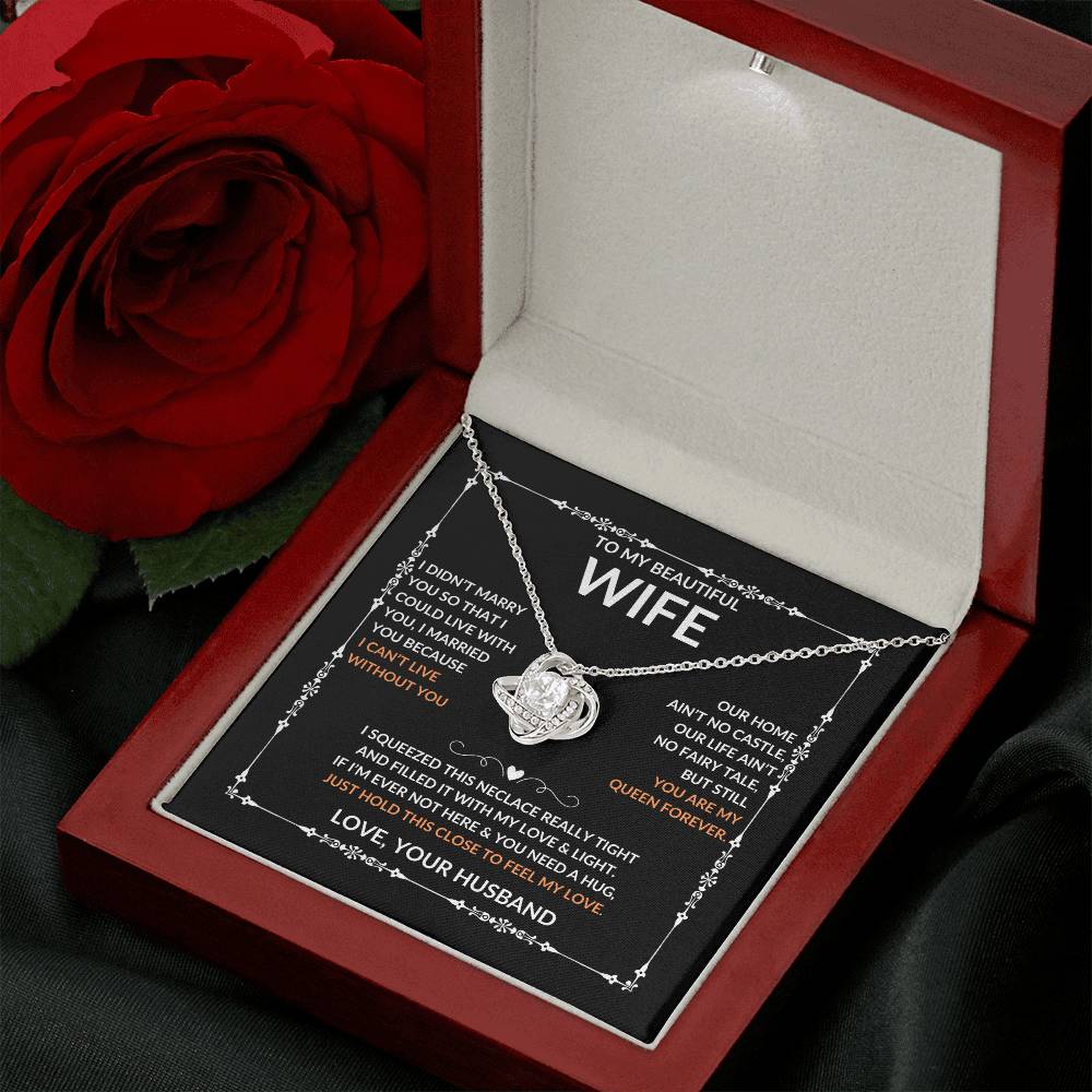 Beautiful Gift for Wife, "Love, Your Husband" Necklace