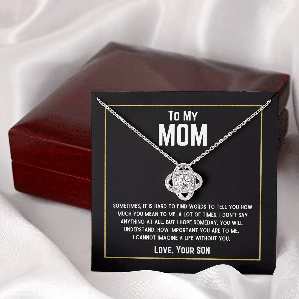 Beautiful Gift for Mom - "Love, Your Son" Necklace