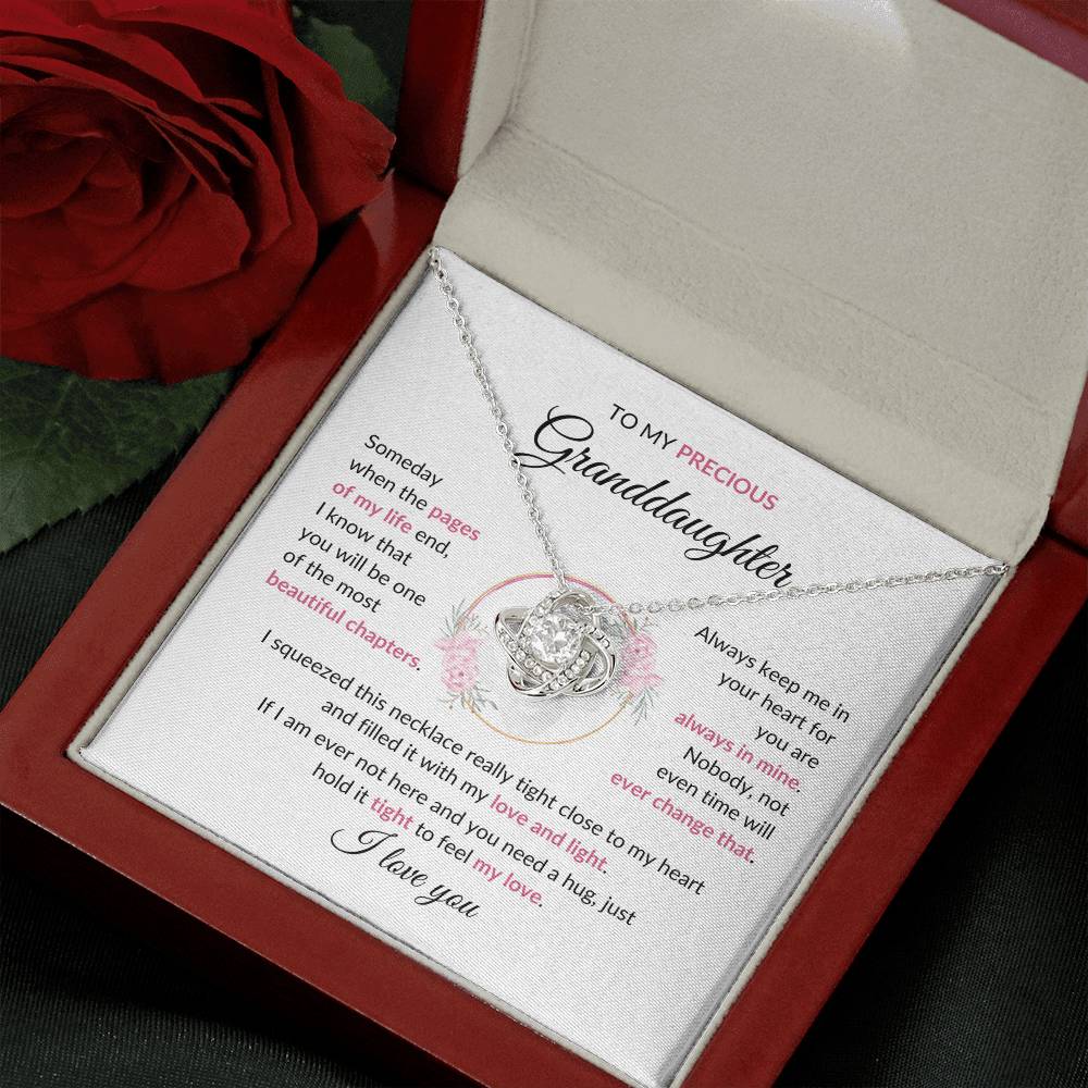 Beautiful Gift for Granddaughter - "you are always in my heart" Necklace