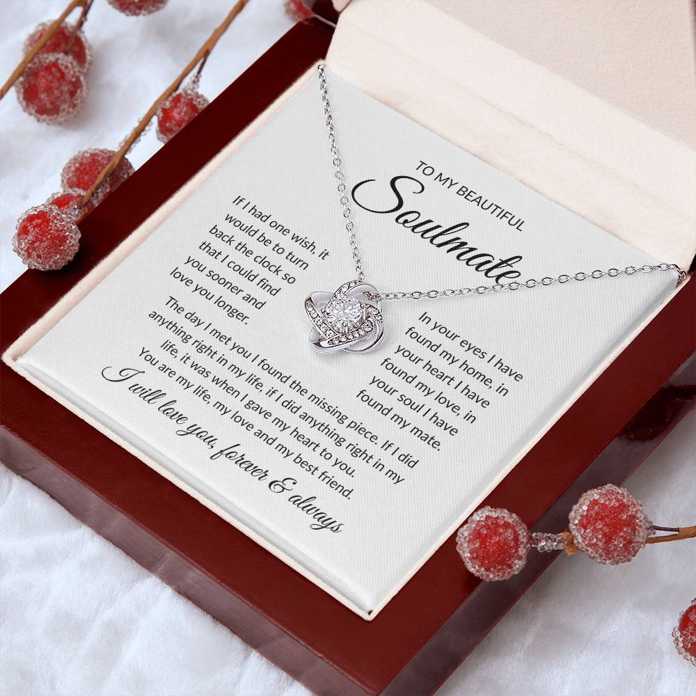 Beautiful Gift for Soulmate, "Forever & Always" Necklace