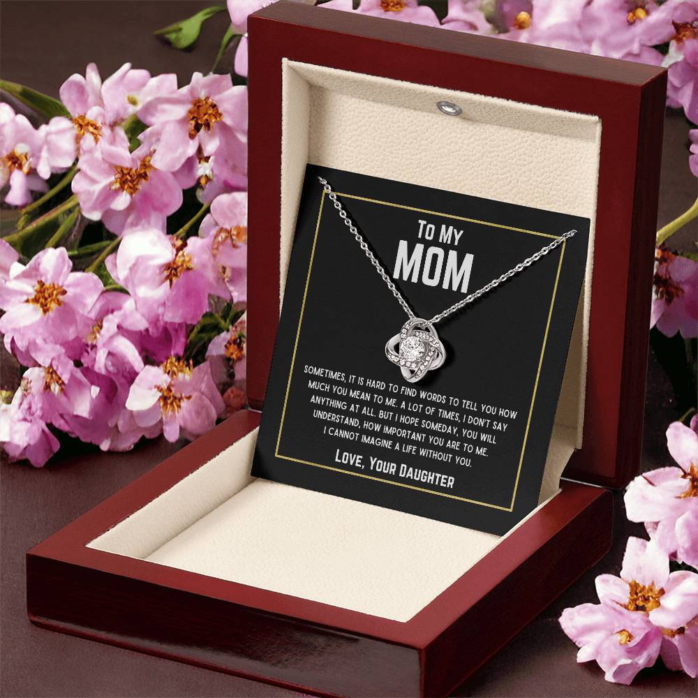 Beautiful Gift for Mom - "Love, Your Daughter" Necklace