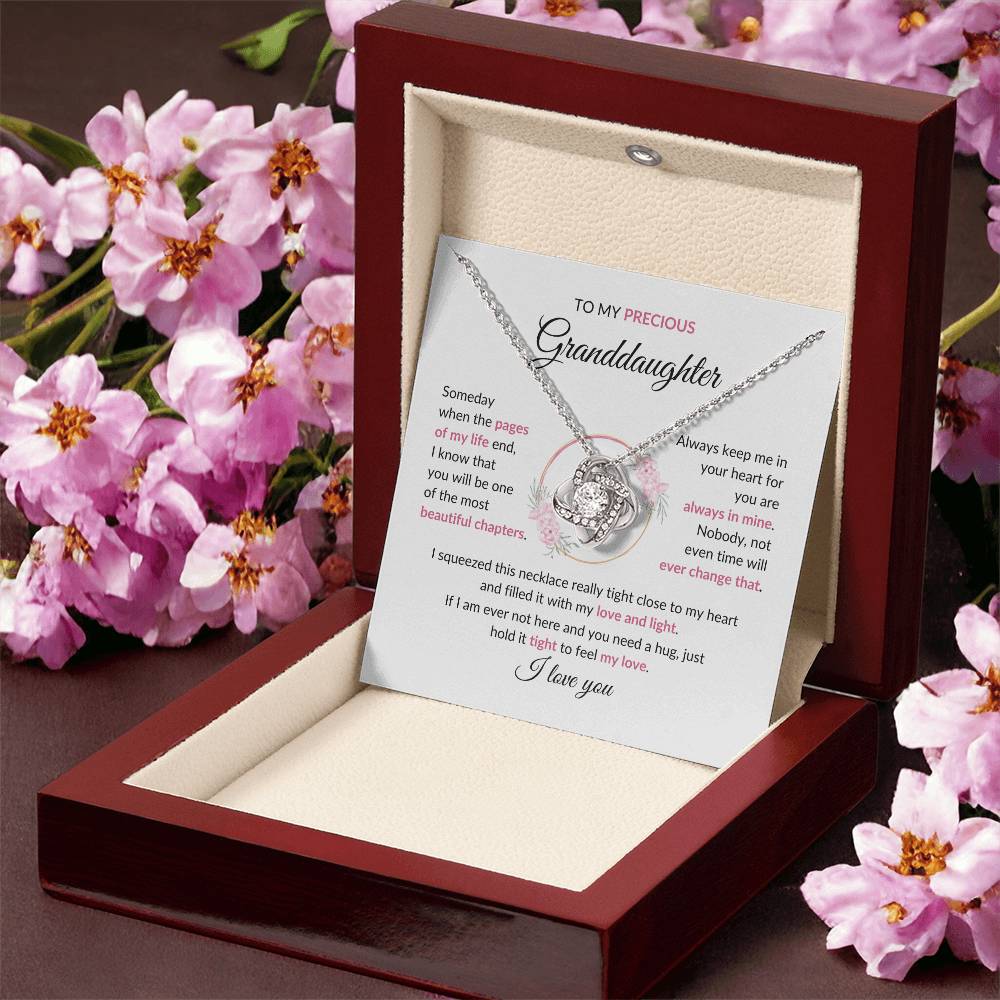 Beautiful Gift for Granddaughter - "you are always in my heart" Necklace