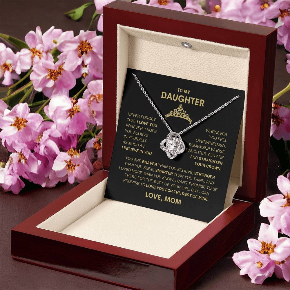 Beautiful Gift for Daughter From Mom " Never Forget That I Believe In You" Necklace