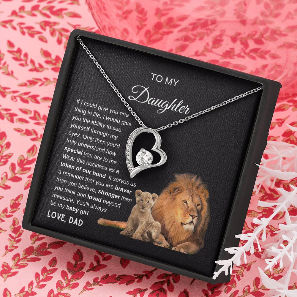 Beautiful Gift for Daughter "You'll always be my baby girl" Necklace