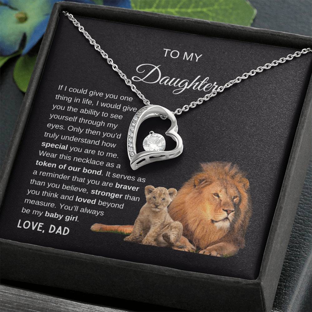 Beautiful Gift for Daughter "You'll always be my baby girl" Necklace