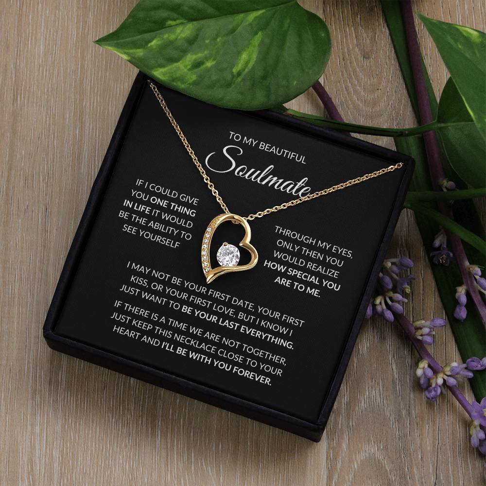 Beautiful Gift for Soulmate - "I'll be with you forever" Necklace