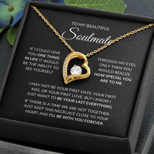 Beautiful Gift for Soulmate - "I'll be with you forever" Necklace