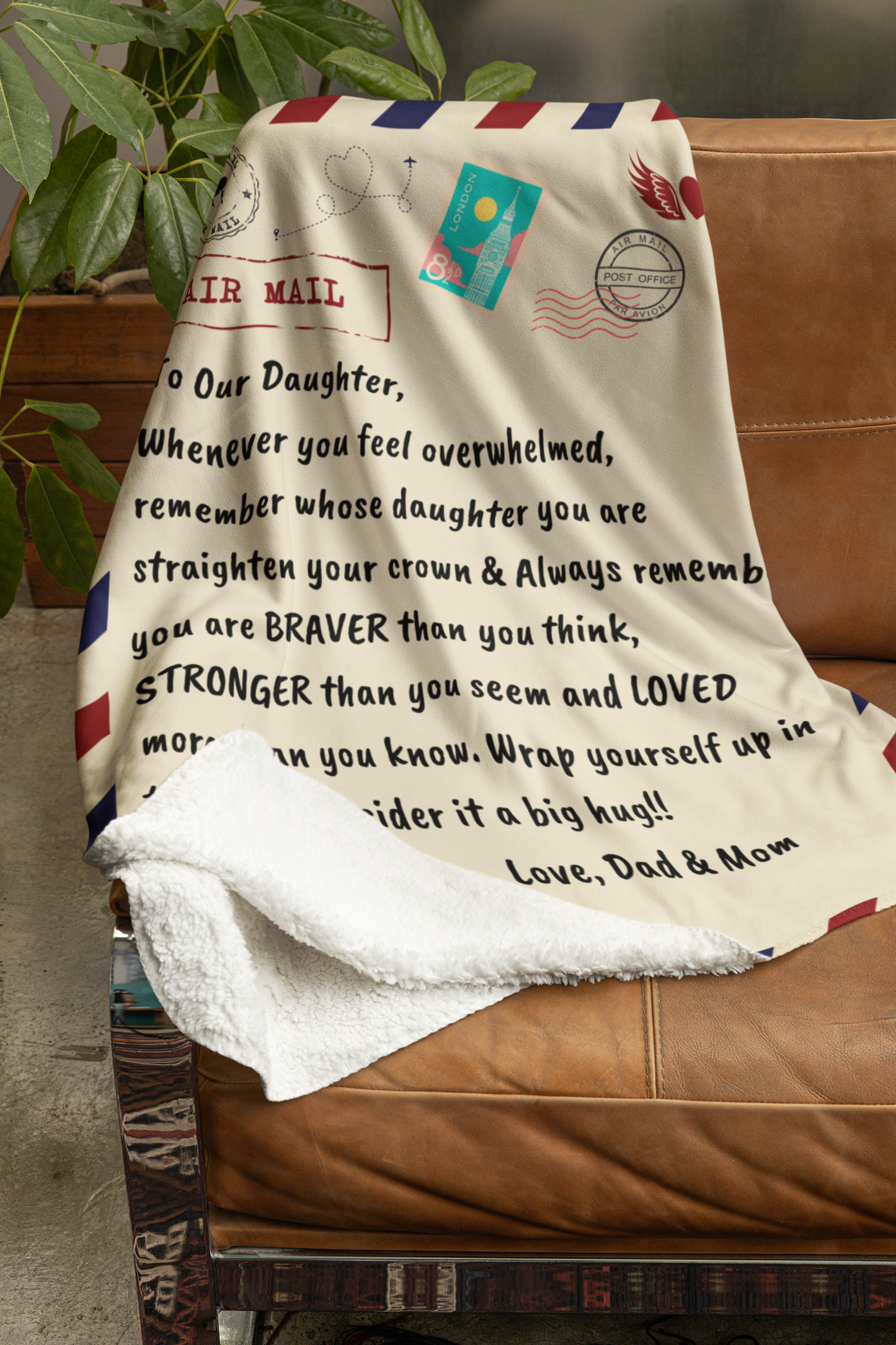 To My Daughter (From Mom & Dad Blanket)